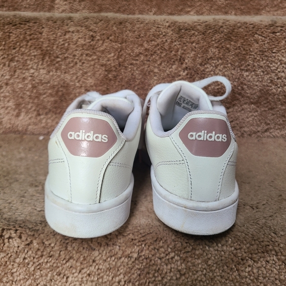 Adidas Grand Court Shoes Pink Stripes 7.5 - Picture 8 of 12